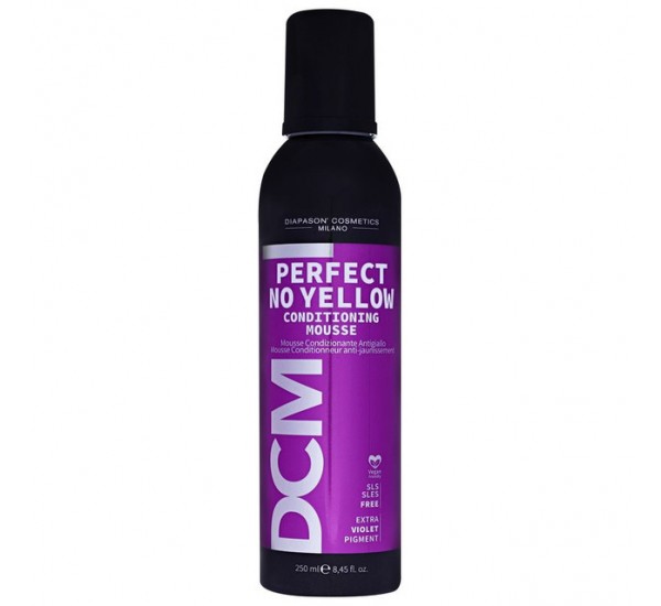 DCM Perfect No Yellow Conditioning Mousse Матиращa сметана за руса, побеляла или  коса на кичури 250ml